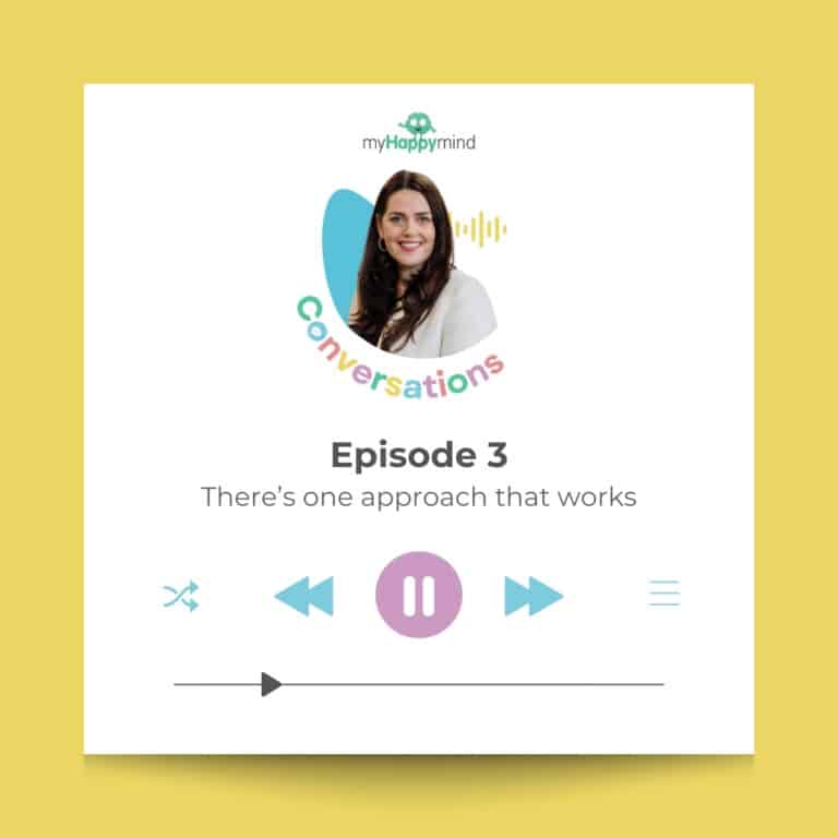 myHappymind podcast thumbnail for the There's one approach that works episode