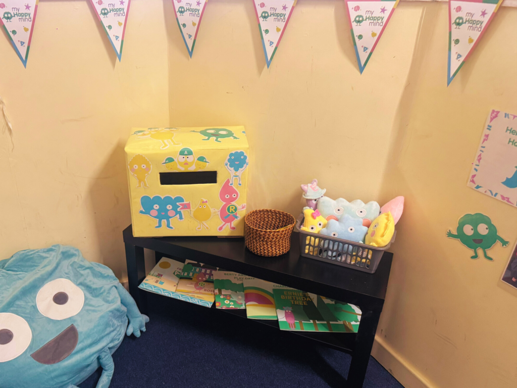 The children's nurture corner made at Charles Darwin Community Primary School